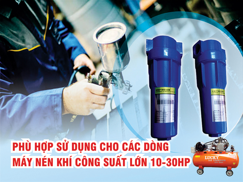Bộ lọc khí nén giúp loại bỏ tạp chất có trong khí nén