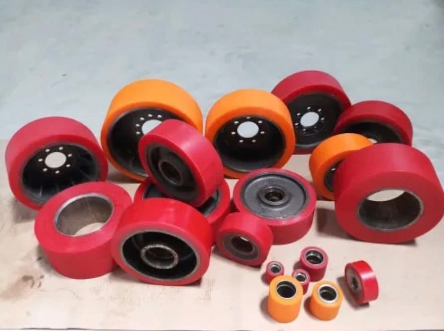 Bánh xe chất liệu PU được sử dụng phổ biến
