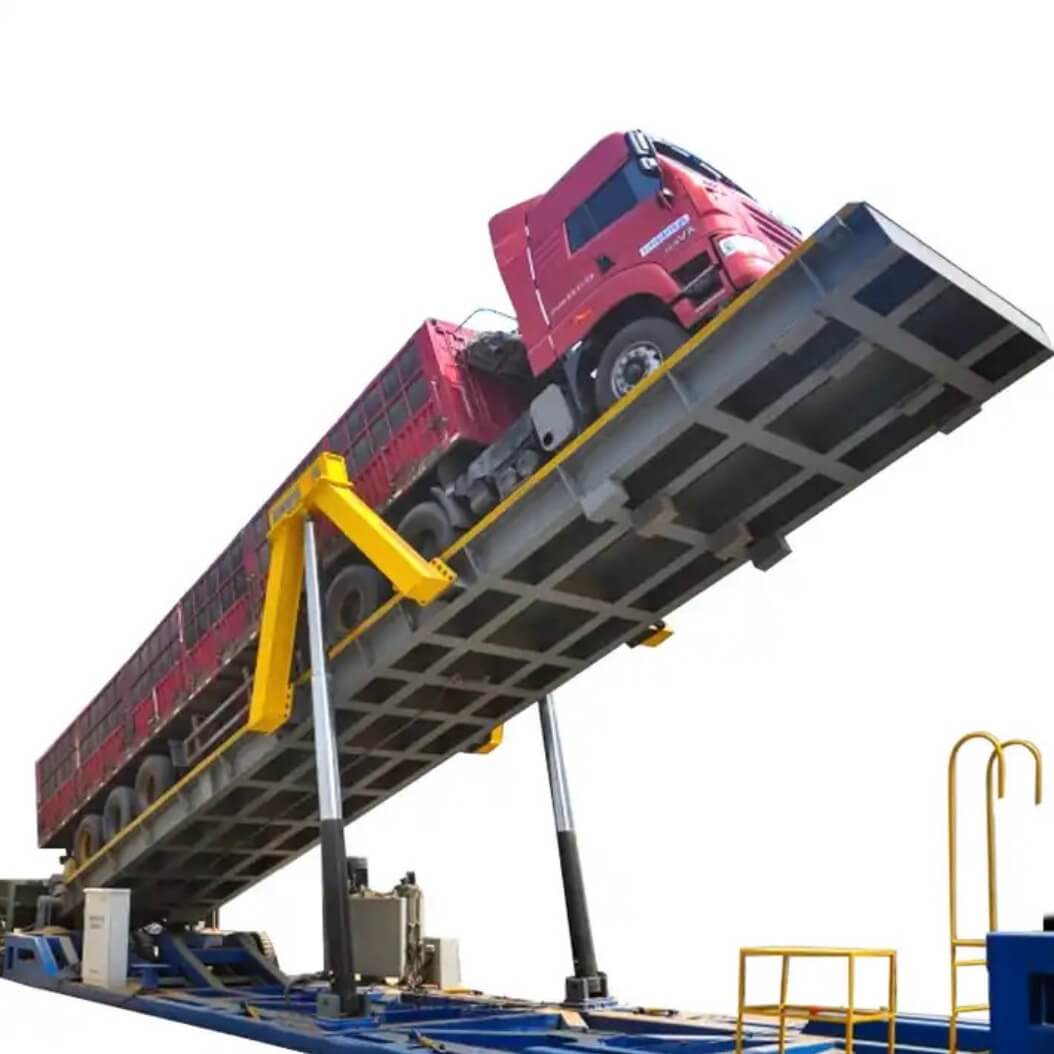 Bàn nâng xe đổ liệu – Bàn nâng xe container Bàn nâng xe đổ liệu – Bàn nâng xe container
