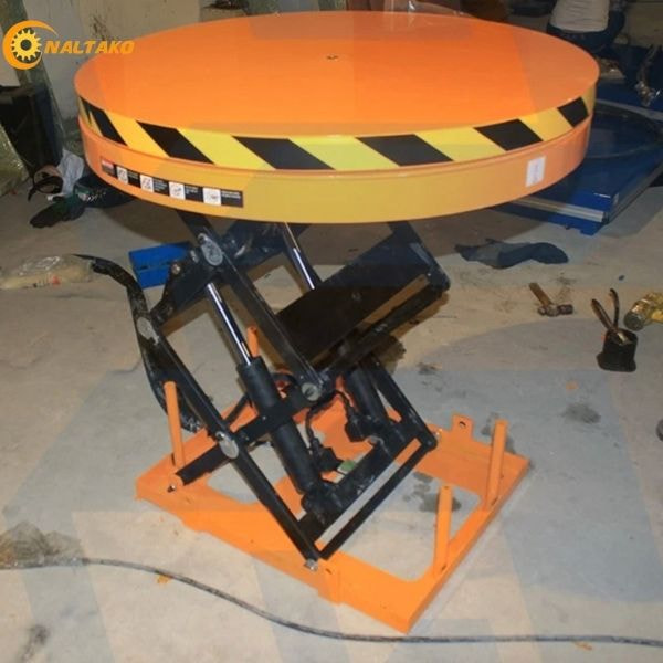 360-degree rotating stage lift table, 1.3m high