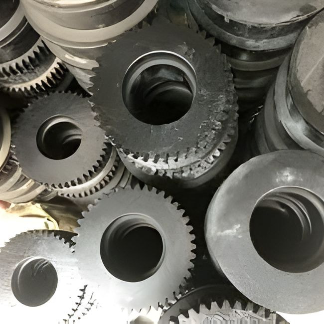 Bánh răng cẩu trục liền răng được gia công từ một khối vật liệu đồng nhất