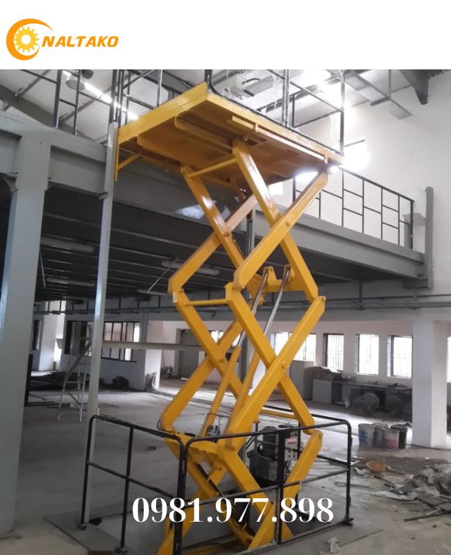 Thang nâng chữ X (cắt kéo)