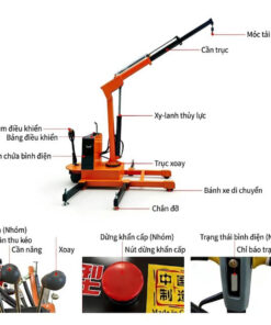Cần cẩu di động 2 tấn sở hữu nhiều ưu điểm vượt trội so với các mẫu cẩu truyền thống