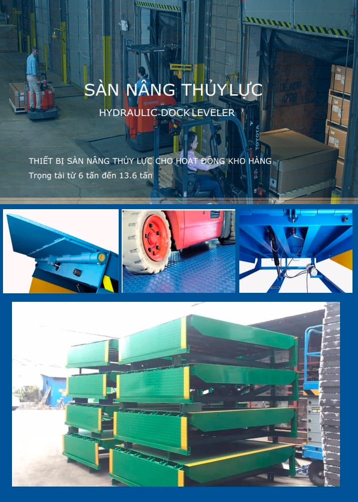 Catalog dock leveler - sàn nâng thủy lực của Naltako