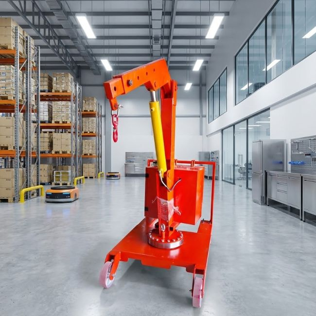 Naltako mini crane with a sturdy frame and high load capacity