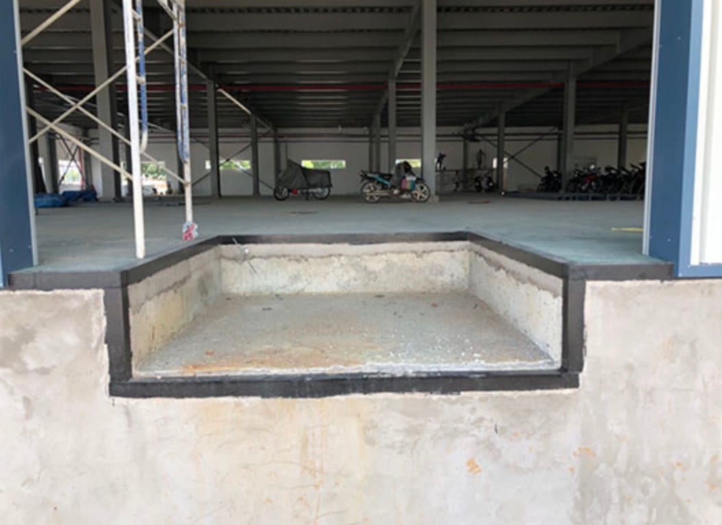 Không gian được tạo dưới mặt sàn kho