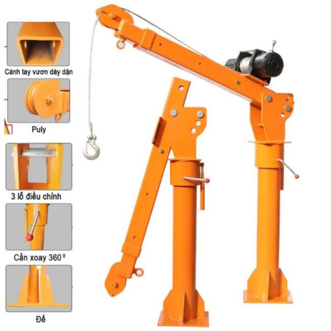 Thiết bị đảm bảo lực nâng mạnh mẽ, phù hợp với nhiều công việc khác nhau 