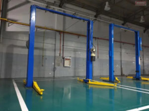 Kích thước cầu nâng 2 trụ