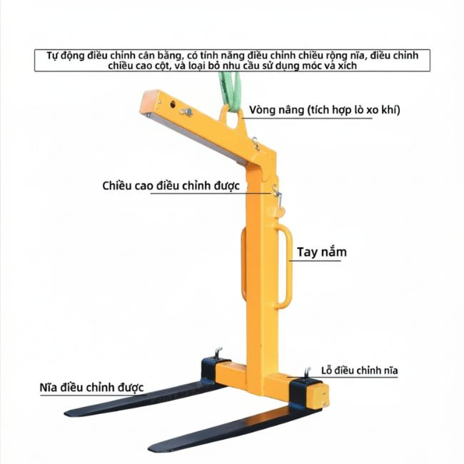 Cấu tạo móc cẩu pallet