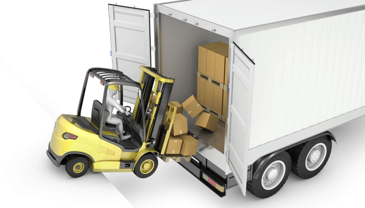 Thiếu các thiết bị hỗ trợ xe nâng vận chuyển hàng hóa lên xe chở hàng