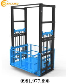 Thang Nâng Hàng 4 Trụ Thủy Lực