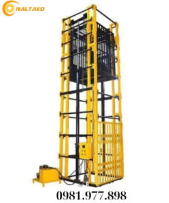 Thang nâng hàng 4 trụ thủy lực