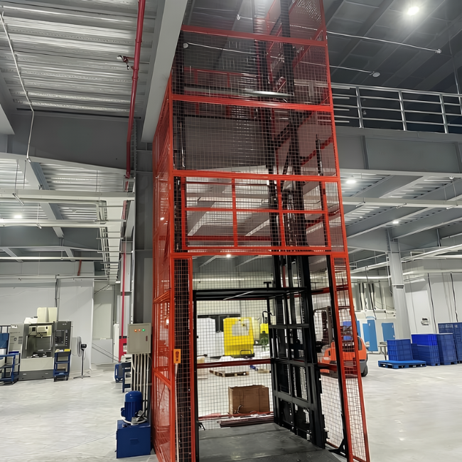 Cấu tạo chi tiết thang nâng thủy lực 700kg Naltako
