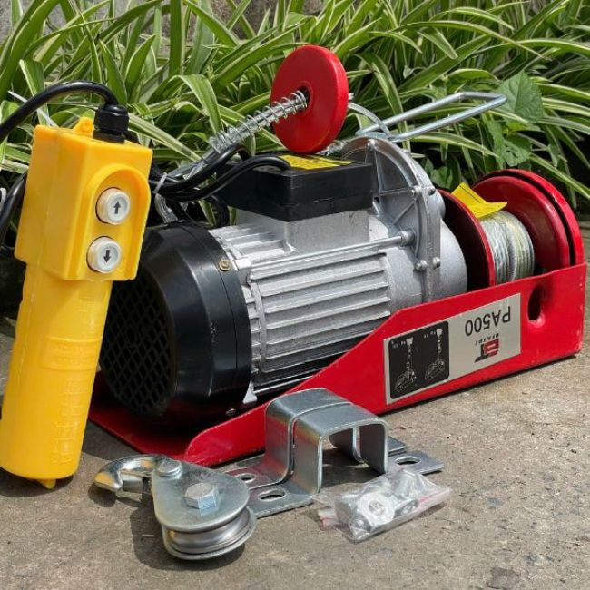 Tời điện mini PA có động cơ mạnh mẽ, tiết kiệm điện