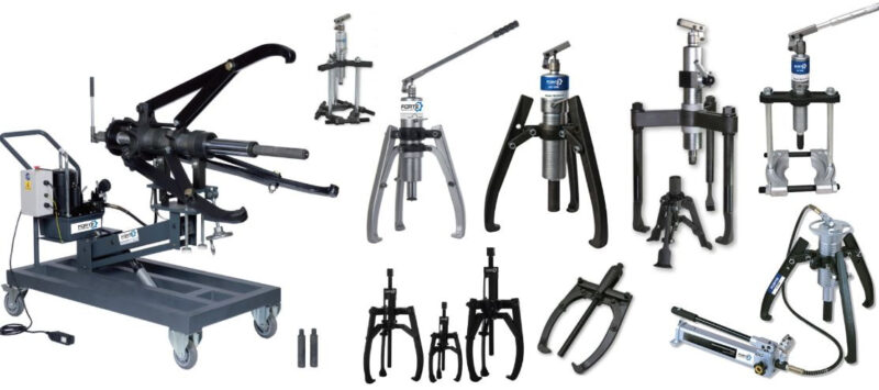 Vam thủy lực là công cụ cơ khí sử dụng hệ thống thủy lực để tạo lực kéo hoặc đẩy mạnh, giúp tháo các chi tiết như vòng bi, bạc đạc...