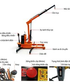 Xe cẩu 2 tấn tự hành - xoay 180 độ sở hữu nhiều ưu điểm vượt trội so với các mẫu cẩu truyền thống