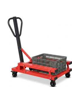 Xe đẩy giỏ nhựa điều chỉnh độ rộng 300-450mm – tải 200kg
