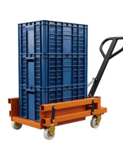 Xe đẩy giỏ nhựa điều chỉnh độ rộng 350-550mm – tải 250kg