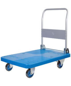 Xe đẩy hàng mặt sàn nhựa 300kg có thể làm việc trong môi trường ẩm ướt, tránh bị hoen gỉ