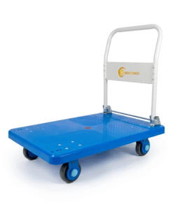 Xe đẩy hàng mặt sàn nhựa 300kg có thể làm việc trong môi trường ẩm ướt, tránh bị hoen gỉ