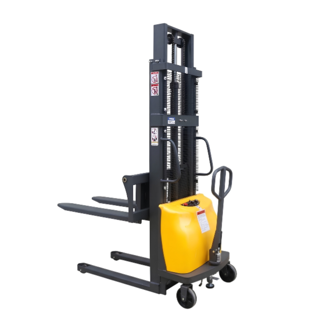 Xe điện bán tự động 2 tấn - nâng cao 3m có hệ thống càng nâng chịu tải tốt