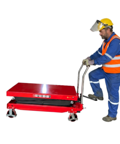 Xe nâng mặt bàn 1 tấn nâng cao 170cm giúp di chuyển nhiều loại hàng hóa dễ dàng