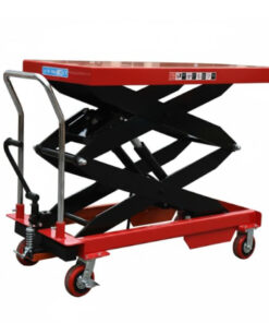 Không nâng quá tải khi sử dụng Xe nâng mặt bàn 350kg nâng cao 1.3m  