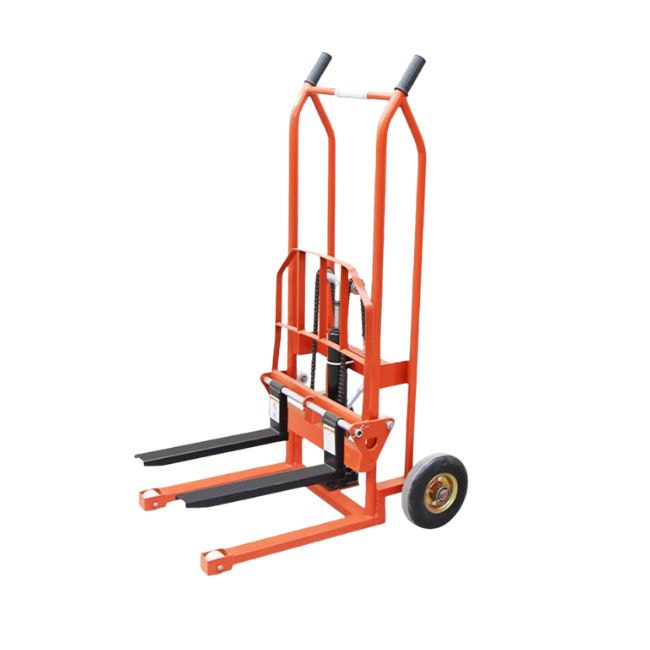 Xe nâng tay cao mini 1.2m phù hợp nâng hàng hóa gọn nhẹ, linh hoạt di chuyển trong nhiều không gian