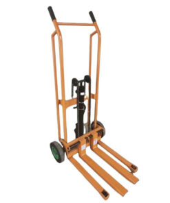 Xe nâng tay cao mini 260kg được sản xuất bằng thép dày dặn, chịu tải tốt và không bị biến dạng khi nâng hàng