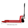 Xe nâng tay thấp 3 tấn càng dài 1.8m 