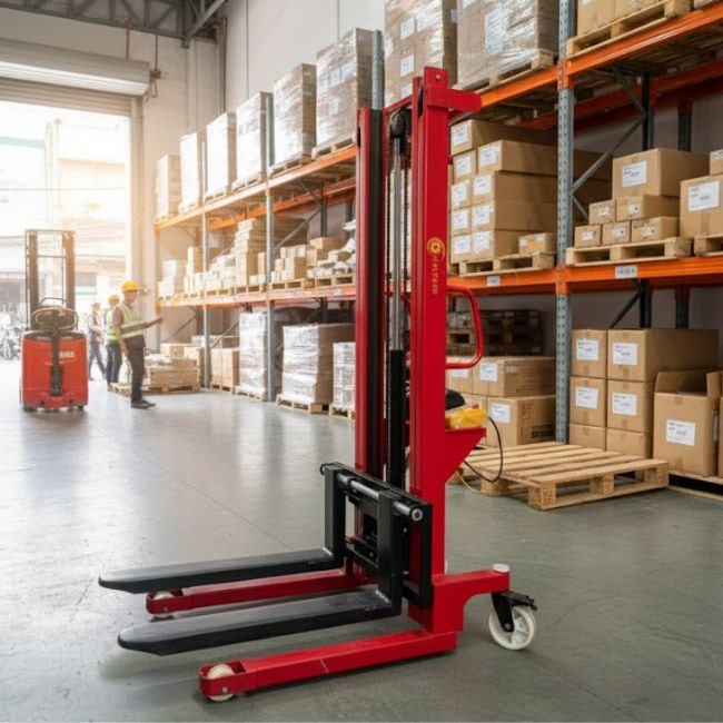 Xe nâng tời điện 1 tấn cao 1m6 Xe nâng tời điện 1 tấn cao 1m6