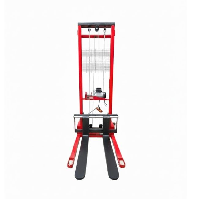 Xe nâng tời điện 1 tấn cao 1m6 4 Xe nâng tời điện 1 tấn cao 1m6 4