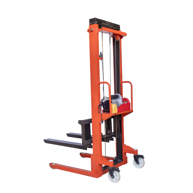 Xe nâng tời điện 2 tấn - nâng cao 2m được cấu tạo chắc chắn, bền bỉ