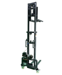 Xe nâng tời điện 300kg cao 1.6m cấu tạo từ thép chịu lực với hệ thống tời điện 6000LBS